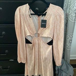 Forever 21 Cut Out Floral Dress